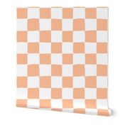 Painted Checkerboard // Peach Fuzz