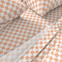 Painted Checkerboard // Peach Fuzz