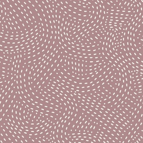 Stitch Swirl - Modern Home Decor - mauve - LAD23