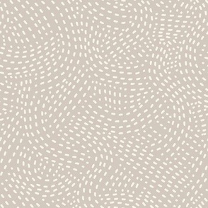 (small scale) Stitch Swirl - Modern Home Decor - neutral beige - LAD23