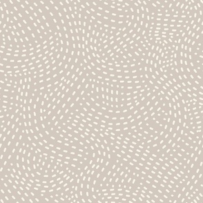 Stitch Swirl - Modern Home Decor - neutral beige - LAD23