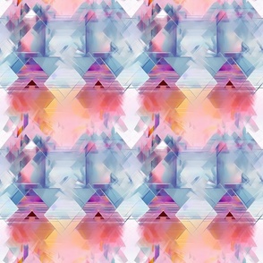 Rainbow Abstract Geometric - medium