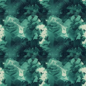 Green Ombre Abstract - medium