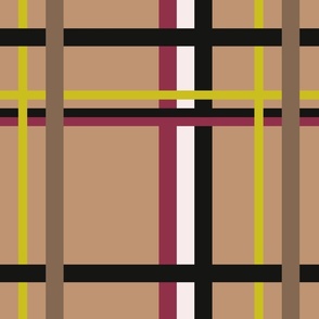 Brown checkered