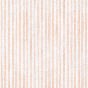 peach fuzz watercolor stripe - 2024 color of the year - botanical peach stripe wallpaper