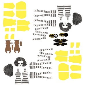Yellow Raincoat Cloth Doll Pattern