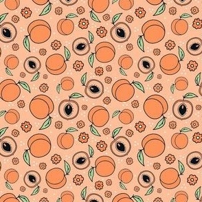Small Scale Suggestive Peaches Eat Me in Peach Fuzz Pantone Color of The Year 2024