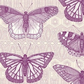 butterflies purple