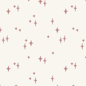 Starry Sky, Rose on Cream 