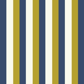 Stripes Pattern |Blue&Cream |Botanic Flowers Collection 