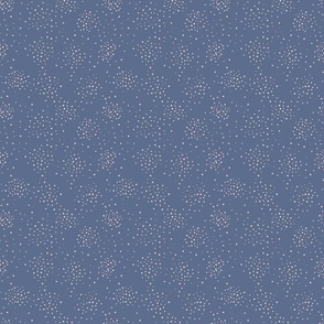 Pastel Blue Scattered Polka Dots
