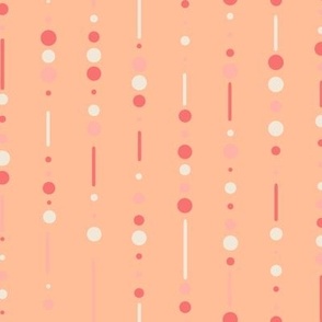 Peach Fuzz Geometric Dots and Lines Pantone 2024 Color of the Year