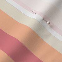Peach Fuzz Vertical 1 Inch Stripes