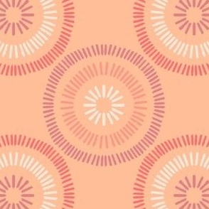 Pretty Peach Fuzz Geometric Pantone 2024 Color of the Year