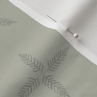 Jungle Leaf Star Pattern - Neutral Gray Greige 