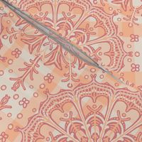 Peach Fuzz Elegant Pearl Mandala