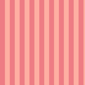 Peach and mauve skinny mini thin stripes for modern trending home decor