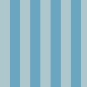 M Coastal stripes in trending warm blue for classic timeless decor