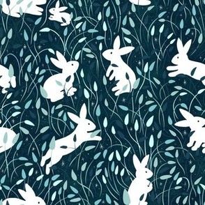 Breezy Bunny Tail Grass | Navy | Medium