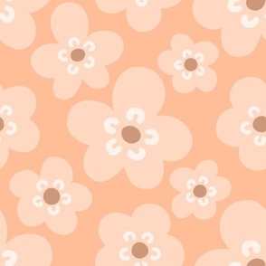 Mimi Scandi Flowers - Peach Fuzz