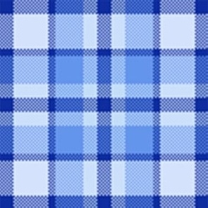 Bluebonnet Plaid Shades of Blue