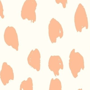 Garden Bloom Bedding Collection PANTONE RECOLOUR_patterns_Painted Animal_Big_Cream Peach Fuzz_pantone color of the year_13-1023_Hufton Studio