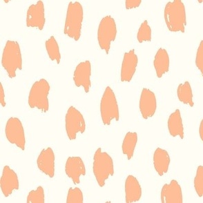 Garden Bloom Bedding Collection PANTONE RECOLOUR_patterns_Painted Animal_Large_Cream Peach Fuzz_pantone color of the year_13-1023_Hufton Studio