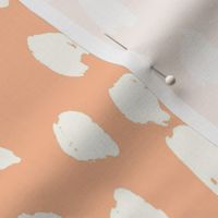 Garden Bloom Bedding Collection PANTONE RECOLOUR_patterns_Painted Animal_Large_Peach Fuzz_pantone color of the year_13-1023_Hufton Studio