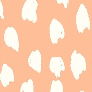 Garden Bloom Bedding Collection PANTONE RECOLOUR_patterns_Painted Animal_Peach Fuzz_pantone color of the year_13-1023_Hufton Studio