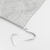 Art Deco Scallop | Medium Scale | Grey