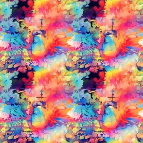 Rainbow Abstract - medium