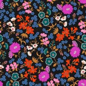 Audrey Floral Midnight Brights LARGE