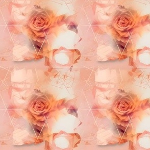 Peach Floral Abstract - small
