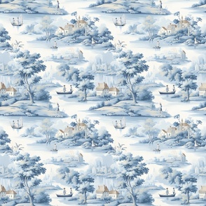 French Countryside Toile - medium