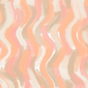 Abstract peach and skin color brush strokes