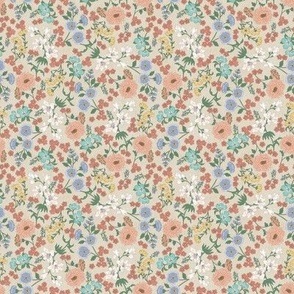 Audrey Floral Summer Pastels SMALL