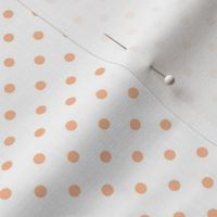 Peach Fuzz Polkadots on White Coordinates with Classic Pooh Collection