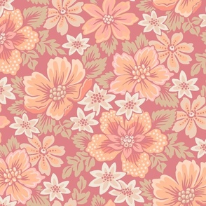 Exotic Flowers PANTONE 2024 Peach Fuzz