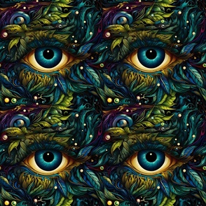Eyes in the Leaves - medium