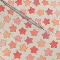 Peach Fuzz Paper Stars