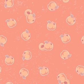 Peach Fuzz Peach Stickers