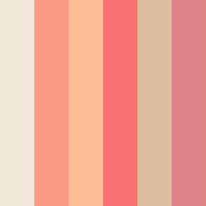 peach fuzz wide stripe - pantone color of the year 2024 - peach plethora color palette - gorgeous and cozy stripe wallpaper