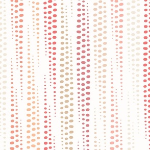 peach fuzz dot cocoon - pantone color of the year 2024 - peach plethora color palette - abstract cozy coastal dot wallpaper