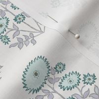 Melanie Block Bloom Gray and Aqua 6