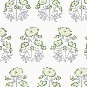 Melanie Block Bloom Gray and Green 6