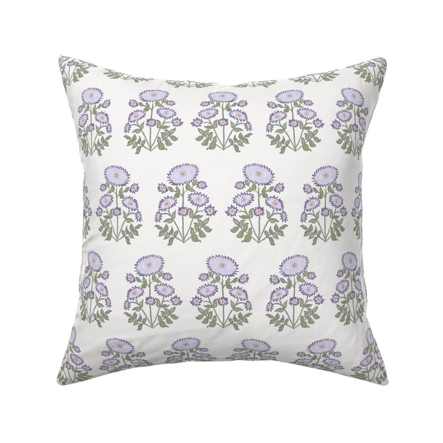 Melanie Block Bloom Olive and Lavender 6