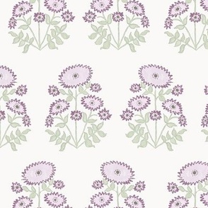 Melanie Block Bloom Mauve and Light Green 6