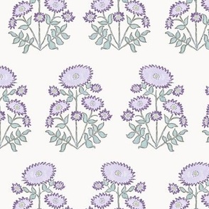 Melanie Block Bloom Purple and Aqua 6