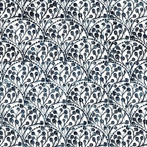 Arched Wall Fruit - Navy Blue