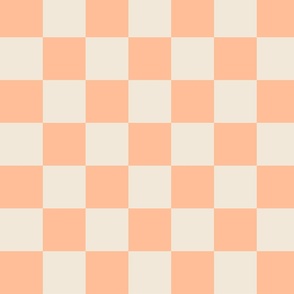 Peach Fuzzs Checkered Print - Large